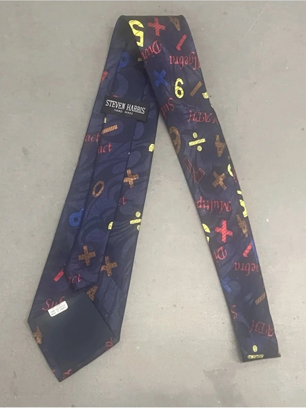 Back to School Math Teacher Men’s Necktie / Tie Education Mathematician